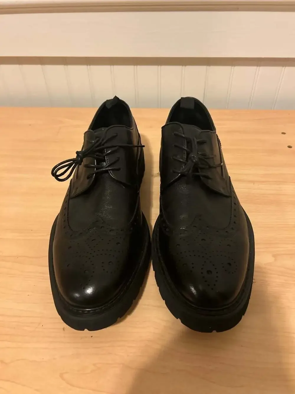 Steve Madden Men's Chunky Platform Wingtip Brogue Derby Shoes